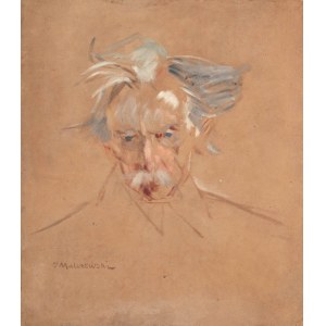 Jacek Malczewski (1854 Radom - 1929 Kraków), Szkic postaci Stanisława Bryniarskiego do obrazu „Nieznana nuta”