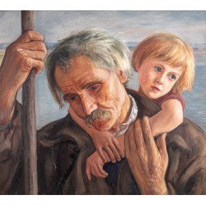 Wlastimil Hofman (1881 Praga - 1970 Szklarska Poręba), Św.Krzysztof, lata 20-te XX w.
