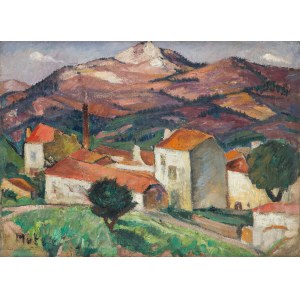 Mela Muter (1876 Warszawa - 1967 Paryż), Obraz dwustronny: Pejzaż z południa Francji, ok. 1923 r. / Portret pisarza, lata 1940-1945