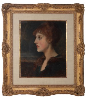 Jan Styka (1858 Lwów - 1925 Rzym), Portret młodej kobiety, ok, 1910