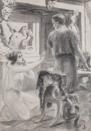 Jan Styka (1858 Lwów - 1925 Rzym), Szkic do „Quo vadis” Henryka Sienkiewicza