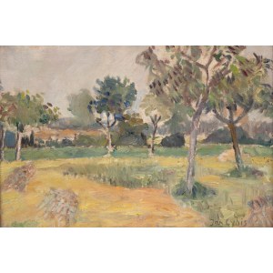 Jan Cybis (1897 Wróblin - 1972 Varsovie), Arbres fruitiers, 1946.