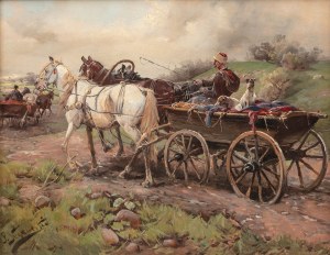 Jan Konarski (1850-1918), Na wozie