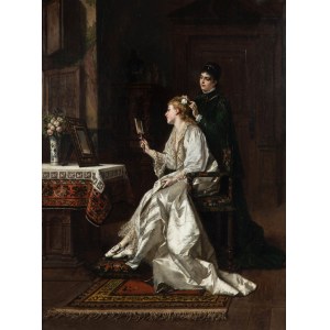 Władysław Bakałowicz (1833 Chrzanów - 1903 Paris), Lady in the boudoir