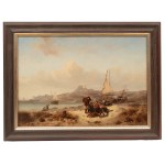 Fritz Hildebrandt (1819 Gdańsk -1885 Rom), Na brzegu, 1845 r.
