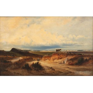 Eduard Meyerheim (1808 Danzica - 1879 Berlino), Paesaggio con pastori