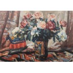 Teodor Grott (1884 Częstochowa - 1972 Kraków), Piwonie w wazonie