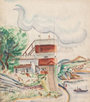Irena Hassenberg (1884 Warszawa - 1953 Paryż), Widok z Biarritz