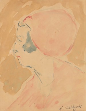 Włodzimierz Terlikowski (1873 Poraj - 1951 Paryż), Portret żony Terlikowskiego - Jeanne Leygues, 1928 r.
