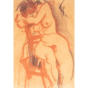 Ludwik Klimek (1912 Skoczów - 1992 Nicea), Akt, 1958 r.