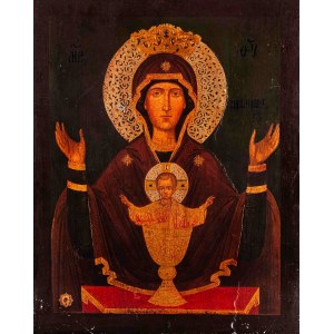 Artiste inconnu, Icône de Notre-Dame du Calice inépuisable, 20e siècle.