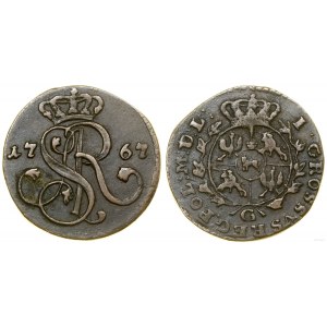Pologne, 1 grosz, 1767 G, Kraków