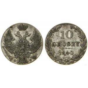 Polska, 10 groszy, 1840, Warszawa