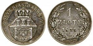 Polska, 1 złoty, 1835, Wiedeń