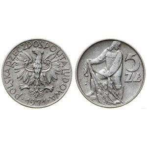Poland, 5 gold, 1971, Warsaw