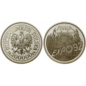 Poland, 200,000 zloty, 1992, Warsaw