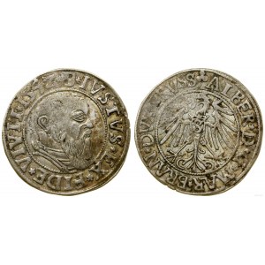 Prusy Książęce (1525-1657), grosz, 1542, Królewiec