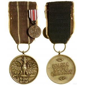 Poland, Army medal with miniature, from 1945