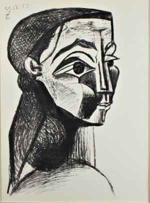 Picasso Pablo (1881-1973) ,Portret kobiety 1955