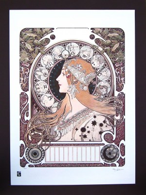 Alfons Maria Mucha (1860 - 1939) z serii: Zodiak 1896