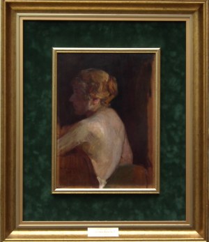 Stanisław Żarnecki/Izydor Goldfinger(1877 Kraków--1956 Kraków),Portret żony Anny
