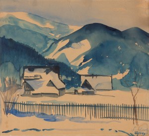 Tymon Niesiołowski (1882 Lwów - 1965 Toruń), Pejzaż zimowy z Zakopanego (