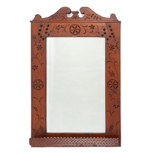 Mirror in the Zakopane style, early 20th century.