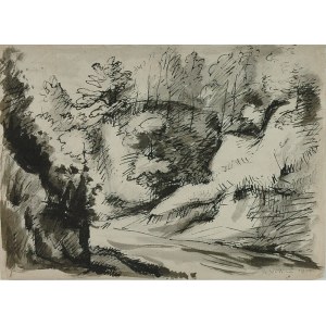 Kazimierz WĄSOWICZ (1888 - 1962), Landscape with Bushes