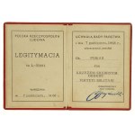PRL, Krzyż Srebrny Orderu Virtuti Militari z legitymacją, 1968 (107)