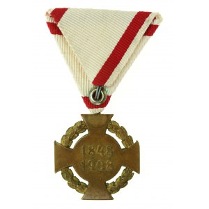 Austria, Franciszek Józef, Krzyż Jubileuszowy Wojskowy 1848-1908 (676)