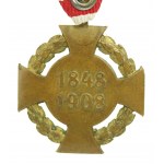 Austria, Franciszek Józef, Krzyż Jubileuszowy Wojskowy 1848-1908 (676)
