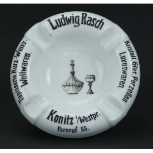Chojnice / Konitz - Ludwig Rasch, popielniczka reklamowa (783)