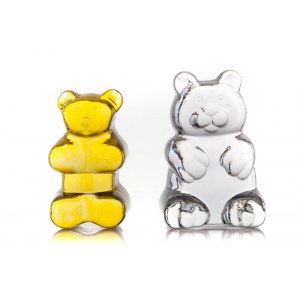 Two paperweights - Haribo bears, Leonardo