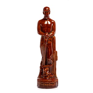Statue eines Arbeiters - Zementwerk Ożarów.