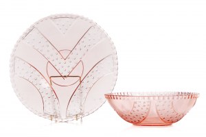 Glassware set - salad bowl and platter