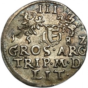 Stefan Batory, trojak 1582, Wilno
