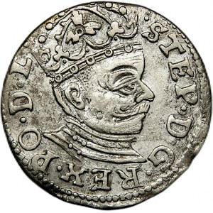 Stefan Batory, trojak 1582, Ryga