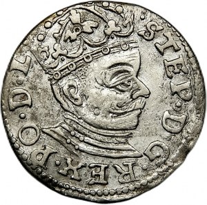 Stefan Batory, trojak 1582, Ryga