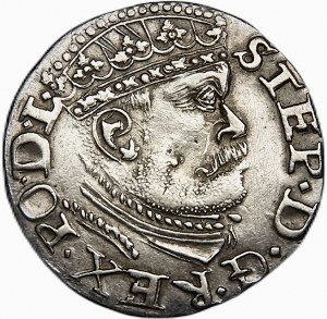 Stefan Batory, trojak 1586, Ryga