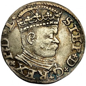 Stefan Batory, trojak 1586, Riga