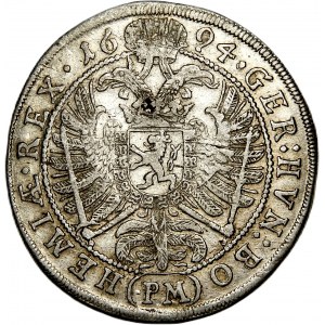 Bohême, Léopold Ier, 15 krajcars 1694 PM, Prague