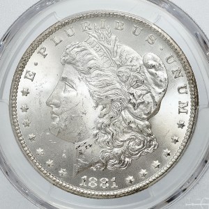 US, Morgan dollar 1881 CC, Carson City