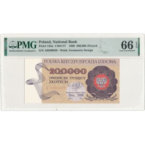 200000 zloty 1989, series A