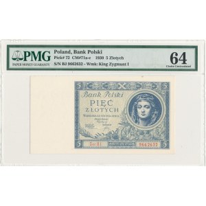5 złotych 1930, seria BJ