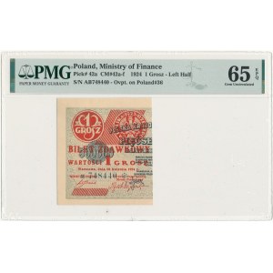 1 penny 1924 - left half, AB series