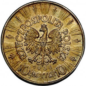 10 złotych 1936, Piłsudski