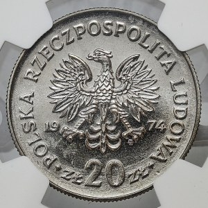 MIEDZIONIKIEL, 20 Gold 1974 MW, Marceli Nowotko