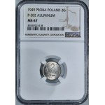 PROBE ALUMINIUM, 2 Pfennige 1949