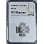 20 pennies 1985 MW