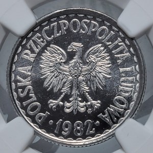 1 złoty 1982 MW, proof like